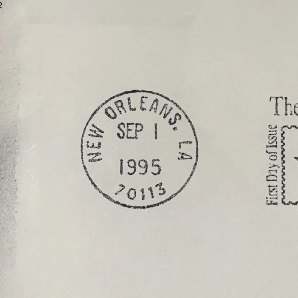 1995‎ Louis Armstrong Satchmo New Orleans 32c Stamped Envelopes Lot 2 First Day